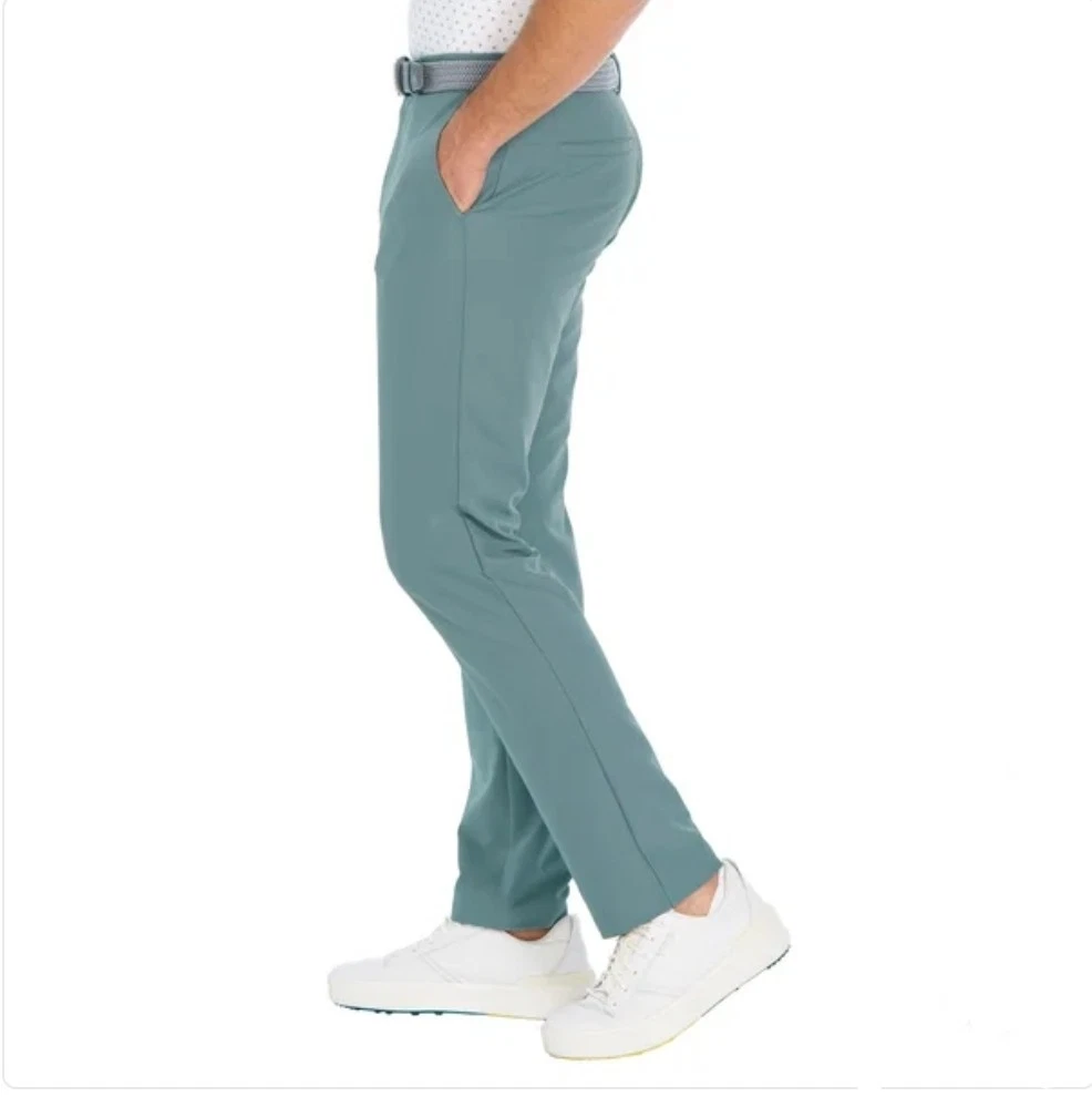 Greg Norman Men's 42x32 Luxe Performance Stretch Pants ML75 Flex Waistband Green