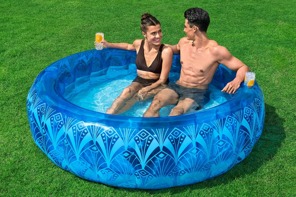 Planschbecken Family Pool Swimmingpool Badespaß Boheme Ø 168 x 53 cm Rund - Bild 2 von 4