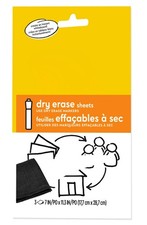 Dry Erase Whiteboard Paper, 7x11.3 Inches, 3 Sheets, Sticky, White