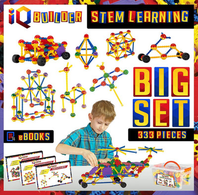 IQ Builder Stem Learning Toy Set - Creative Construction Engineering Toy Blocks