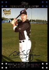 Curtis Thigpen 2007 Topps Updates & Highlights #UH174 Blue Jays MLB READ
