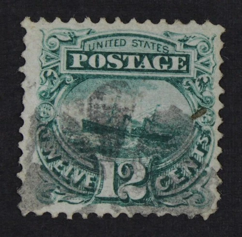 CKStamps: US Stamps Collection Scott#117 12c Pictorial Used Tiny Thin CV$125