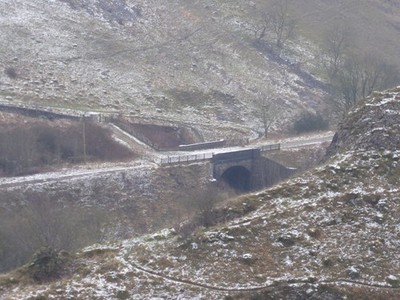 Photo A3 Picked out in snow Blackwell/SK1272 Zooming in on the disused  c2017