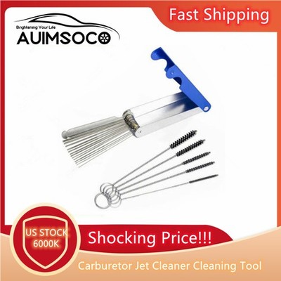18pcs Carburetor Carb ATV Motorcycle Small Engine Cleaning Brushes Wire Tool