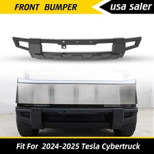 Steel Front Bumper Bar Rail Beam Push Bull Guard For 2024-2025 Tesla Cybertruck