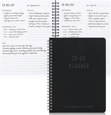 ZICOTO Aesthetic To Do List Notebook For Work or Home - Simple Daily Planner to 