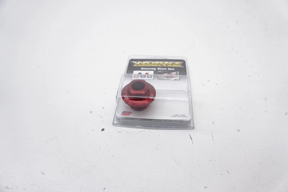 KTM Husqvarna Gas Gas Works Connection Steering Stem Nut Red 24-405 125-450 M50 - Image 2 of 4