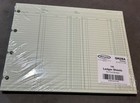Wilson Jones Gn2B Ledger Sheets 100 Loose Sheets Sealed Green 9.25 X 11”