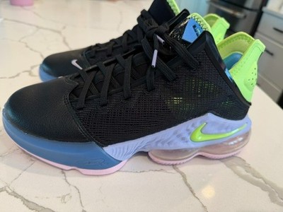 Nike Lebron XIX 19 Low Black/Ghost Green-Purple Pulse Mens Basketball DP9829 NIB