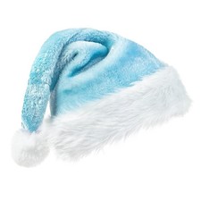 Christmas Santa Hat for Adults Velvet Santa Hats Plush Christmas Hat for Xmas...
