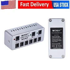 Mosky Nano 8 Isolated Output Guitar Effect Pedal DC Power Supply Station LED USA