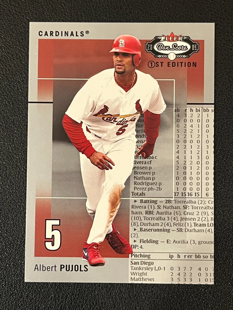 Fleer Albert Pujols Original Baseball Sports Trading Cards for