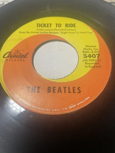 The Beatles - Ticket to Ride - Capitol (45RPM 7”Single) 5407
