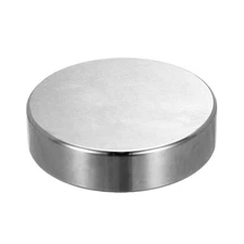 100x25mm Steel Bench Block, Steel Block Metal Bench Block No Holes, Round