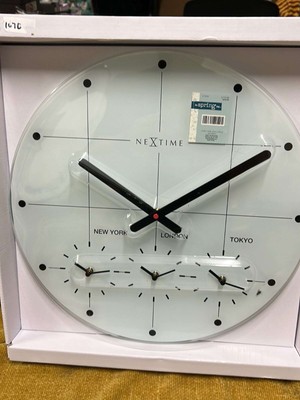 New With Tags Hobby Lobby Nextime World Clock New York London Tokyo Glass