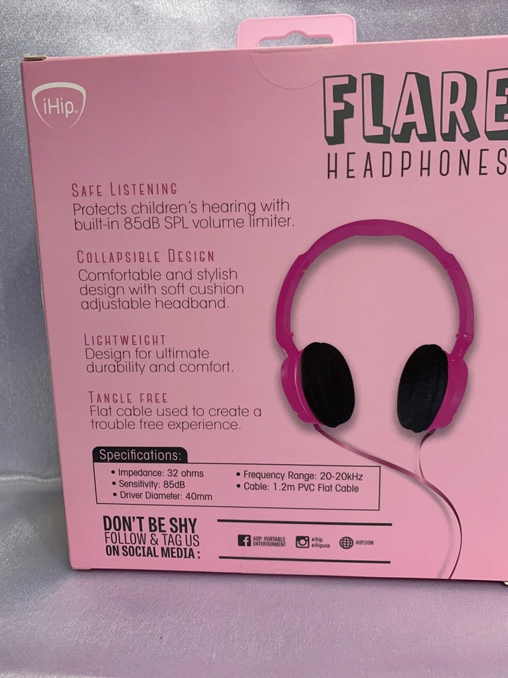 Наушники-расклешенные IHip розовые - Изображение 2 из 4