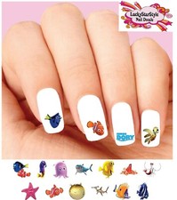 Waterslide Nail Decals Art Set of 20 - Finding Dory Nemo Assorted