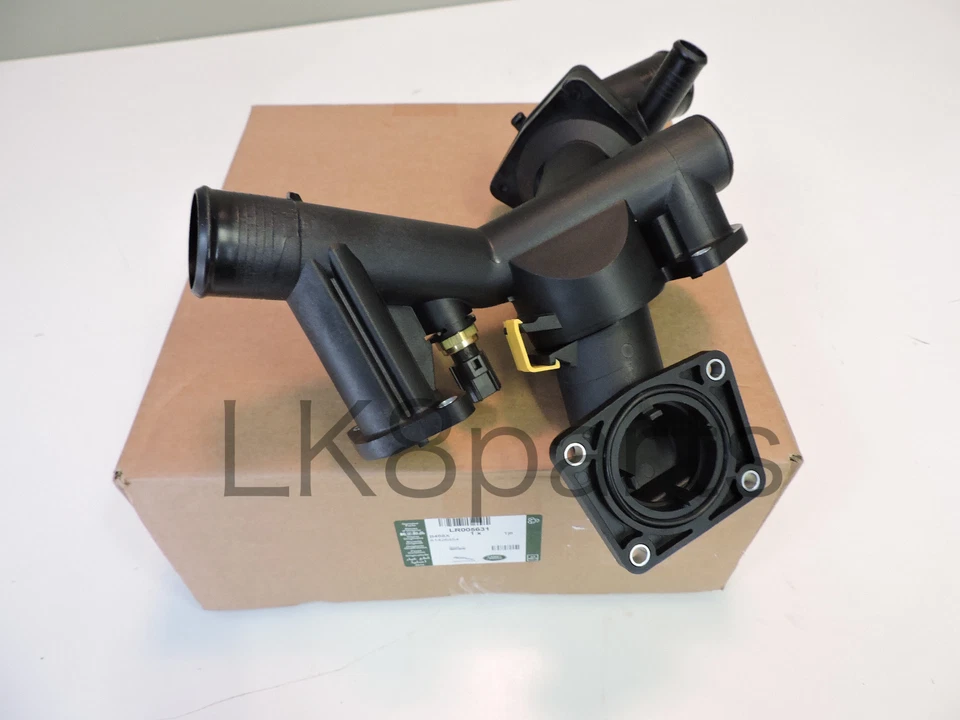 Carcasa tubo termostato genuino Land Rover LR3 Range Rover Sport 4,4 L LR005631  Foto 3 de 4
