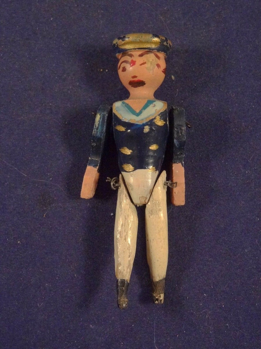 JOUET ANCIEN FIGURINE en plomb marin 18ème siècle au bastingage marine