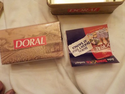 doral tin with matches