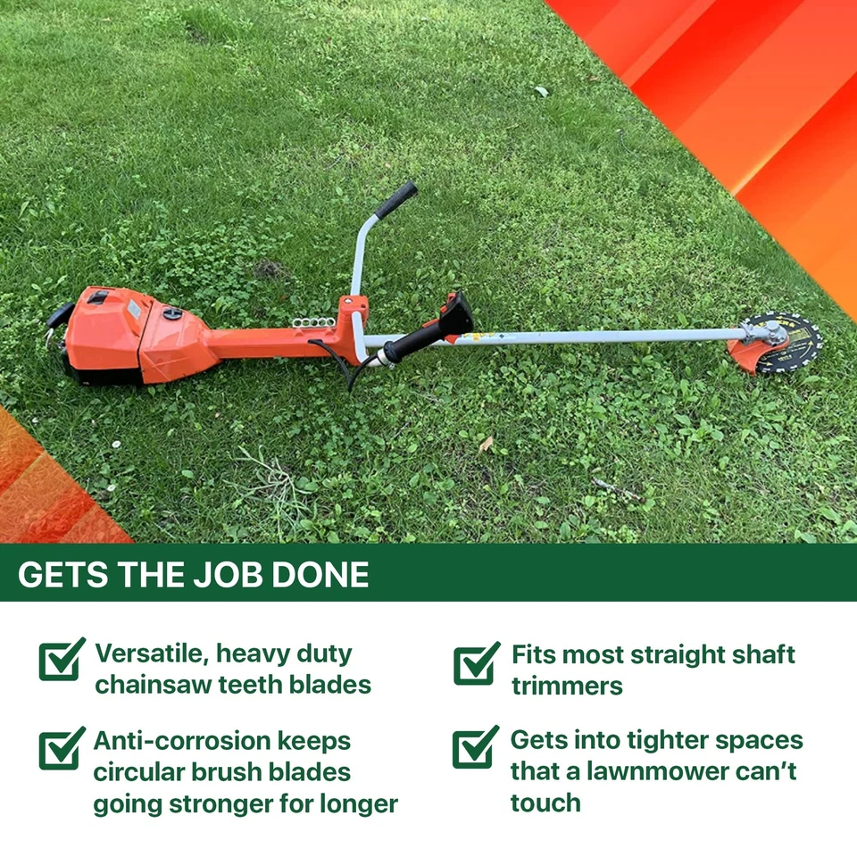 Juego de cuchillas y limas cortadoras de cepillo FORESTER - Hoja de sierra de dientes para motosierra recortadora... Foto 2 de 4