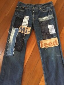 levi's patchwork jeans