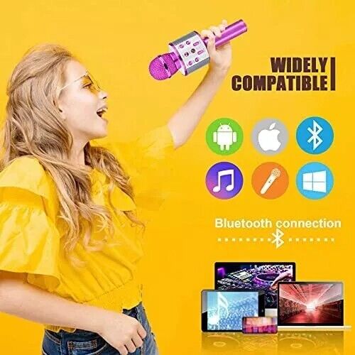 Toys for 5 6 7 8 9 10 Year Old Girls Karaoke Microphone for Kids Visit - Picture 7 of 7