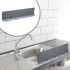 Kitchen Sink Splash Guard Board Gray Sink Water Guard for Bathroom Dish Washing