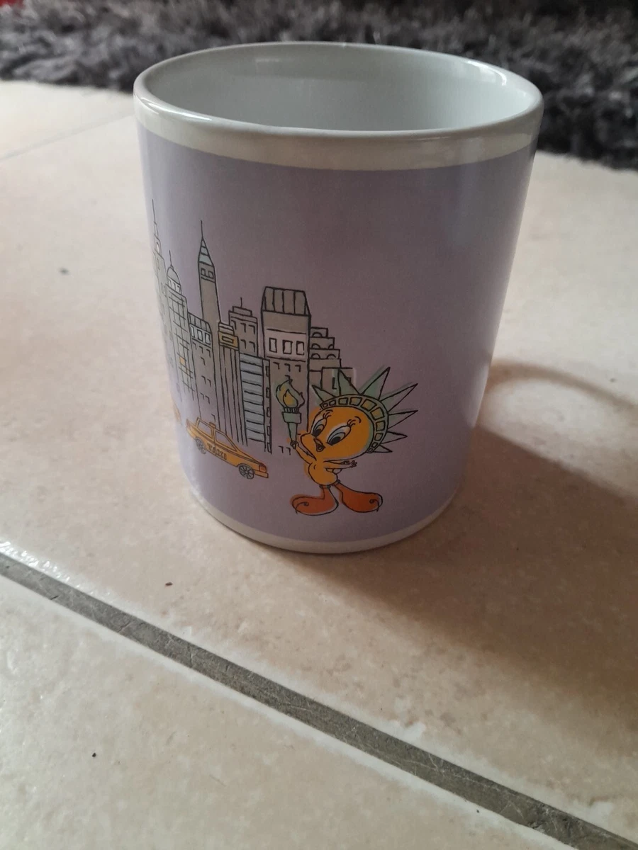 Mug/Tasse Transparente Aux Personnages Titi Et Tweety - Verre, Occasion Avec Légères Marques D'usure