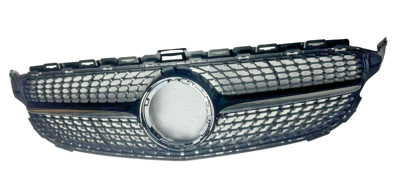 Genuine Mercedes Front Bumper Diamond Grille CCLASS W205 Black OEM eBay