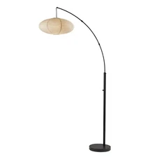 Adesso 5024-01 Corinne Arc Lamp, 80 in., 1 X 100W, Black, 1 Floor Lamp