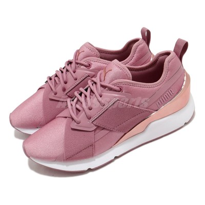 puma pink and gold shoes