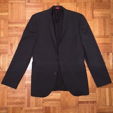 Mens COMFORT FIT WOOL JACKET 1685 HUGO BOSS BLACK SOLID 1 PIECE JACKET 40R