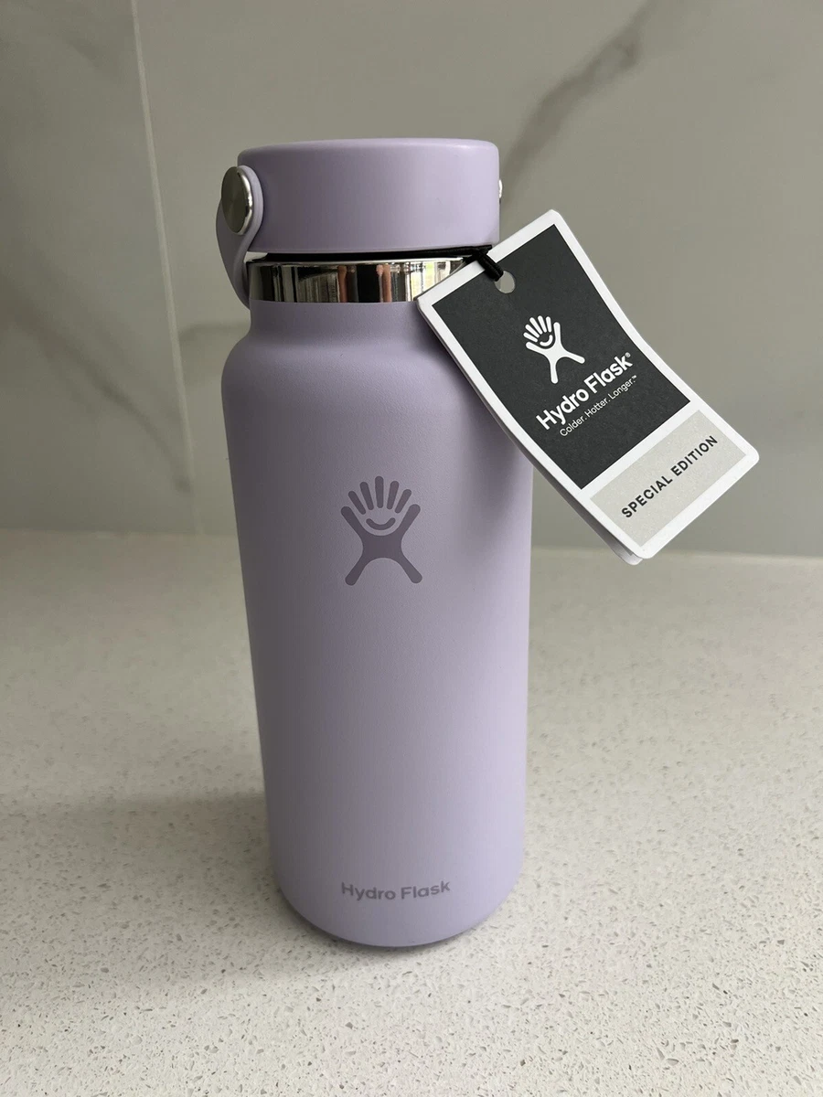 HYDRO FLASK Lilac 32oz Wide Mouth Water Bottle Light Purple