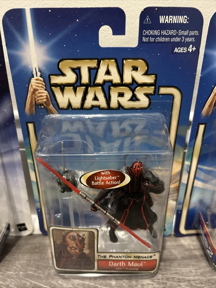 LOTE DE 11 FIGURAS STAR WARS 2003 Darth Maul Qui-gon Jinn Vader Luke Lando Han Foto 4 de 4