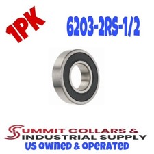 6203-2RS-1/2 Deep Groove Radial Ball Bearing 1/2in x 40mm x 12mm 