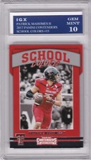 PATRICK MAHOMES ROOKIE CARD 2017 Contenders GEM MINT 10 SCHOOL COLORS Chiefs RC!