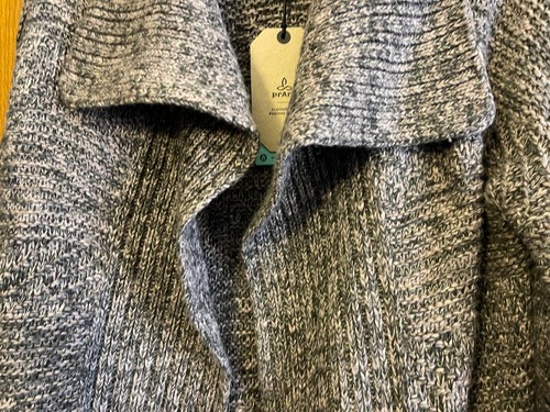 NWT PRANA Gray Knit Cardigan Sukie Sweater Jacket Size Extra Small XS $129.00 | eBay