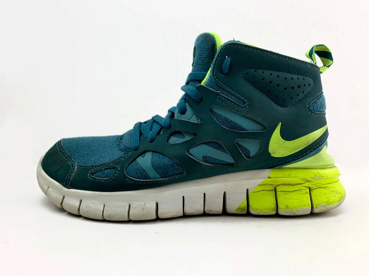 Nike Free Run 2 Woman s Dark Sea Volt Neon Shoes 616716 300 Size