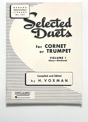 Selected Duets for Cornet or Trumpet by Voxman Volume I (Easy-Medium) PB