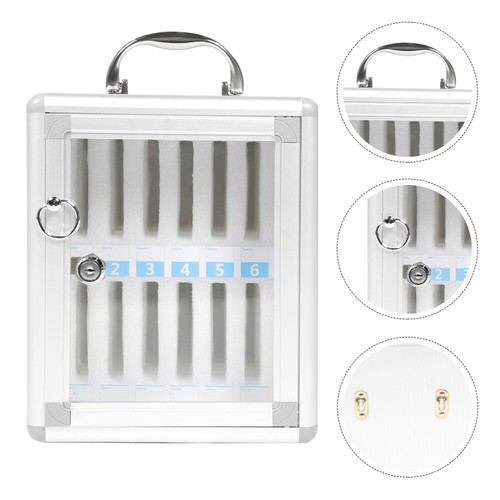 Boîte Stockage Téléphones 12/15/20 Emplacements – Armoire Acrylique Transparente Avec Serrure – Bureau Usine École