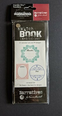 Creative Imaginations SWATCH BOOK IMPRESS-ONS 