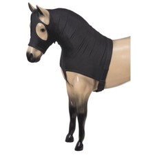 Miniature Horse Nylon/Spandex Slinky Hood - Black - Sizes S,M,L