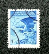 TIMBRE DU LIECHTENSTEIN : 1934/36 YVERT PA N° 12 Oblitéré - TBE