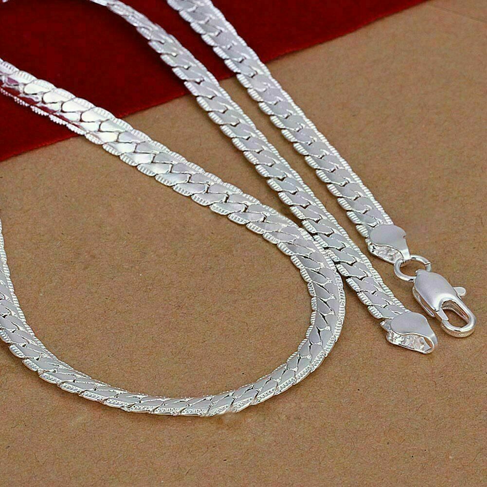 5mm Silver Snake Chain, Mens Necklace Chain, Silver Chain Mens