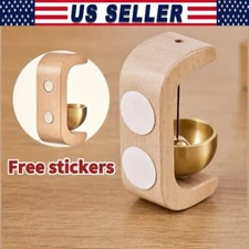 Wind Chime Door Bell Entrance Bell Magnetic Wooden-Copper for Coffee Shop NICE