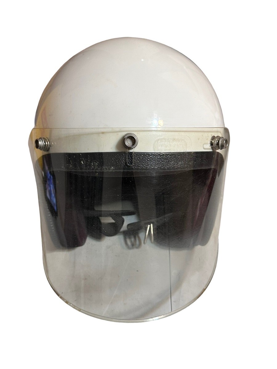 Vintage ROP-4170 Motorcycle Helmet White | eBay