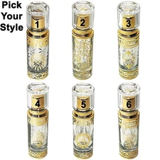 30ml 1oz Oriental middle eastern luxurious empty glass perfume spray bottle gold