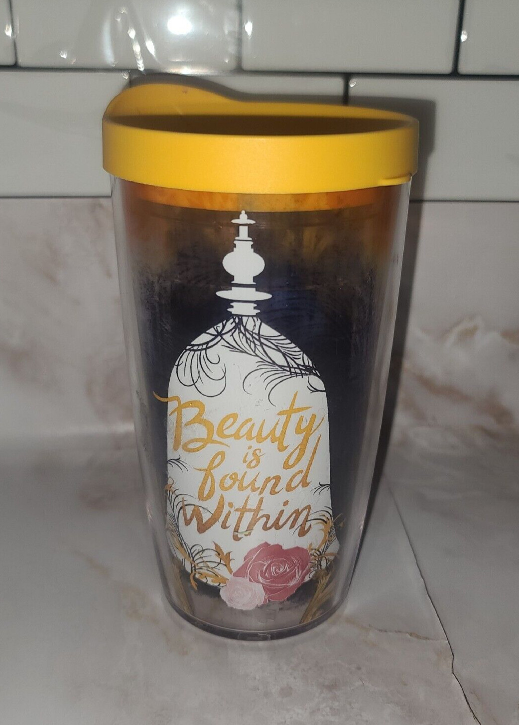 Disney Tervis Tumbler "Beauty and the Beast" 16 oz w/Slide L