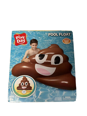 Inflatable Raft Emoji Raft Pool Float Inflatable Brown Poop Emoji
